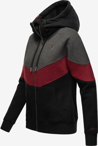 NAVAHOO Zip-Up Hoodie 'Honigperle' in Black