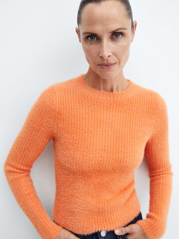 MANGO Sweater 'PEACHY' in Orange: front