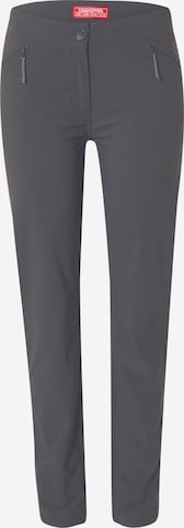 CRAGHOPPERS Slim fit Outdoor trousers 'NosiLife' in Black: front