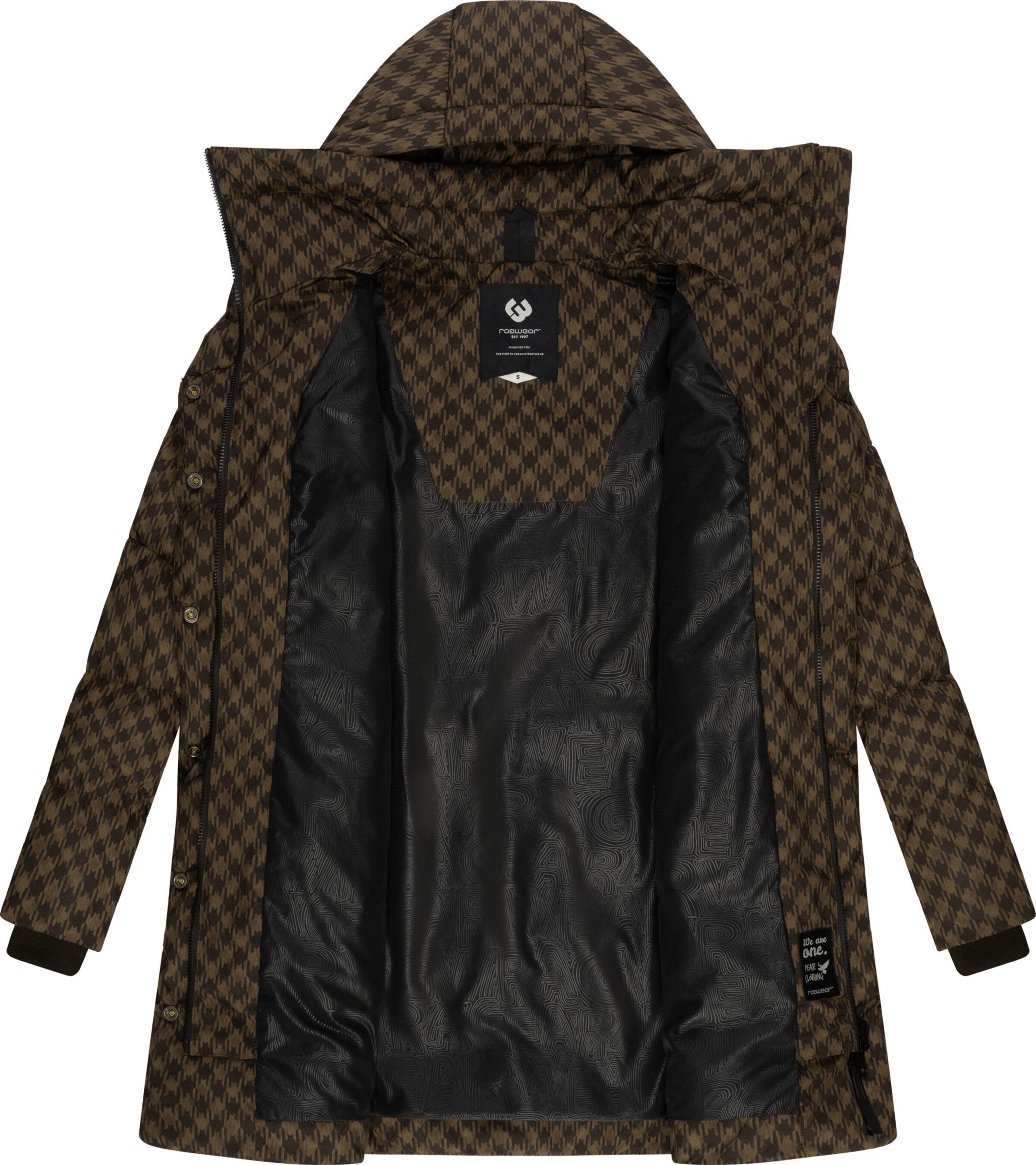 Ragwear Wintermantel 'Niara' in Bruin