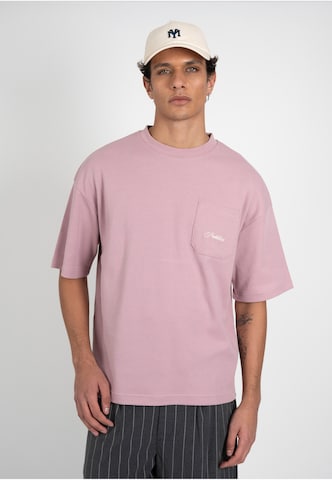 Prohibited Shirt 'Seaside' in Lila: voorkant