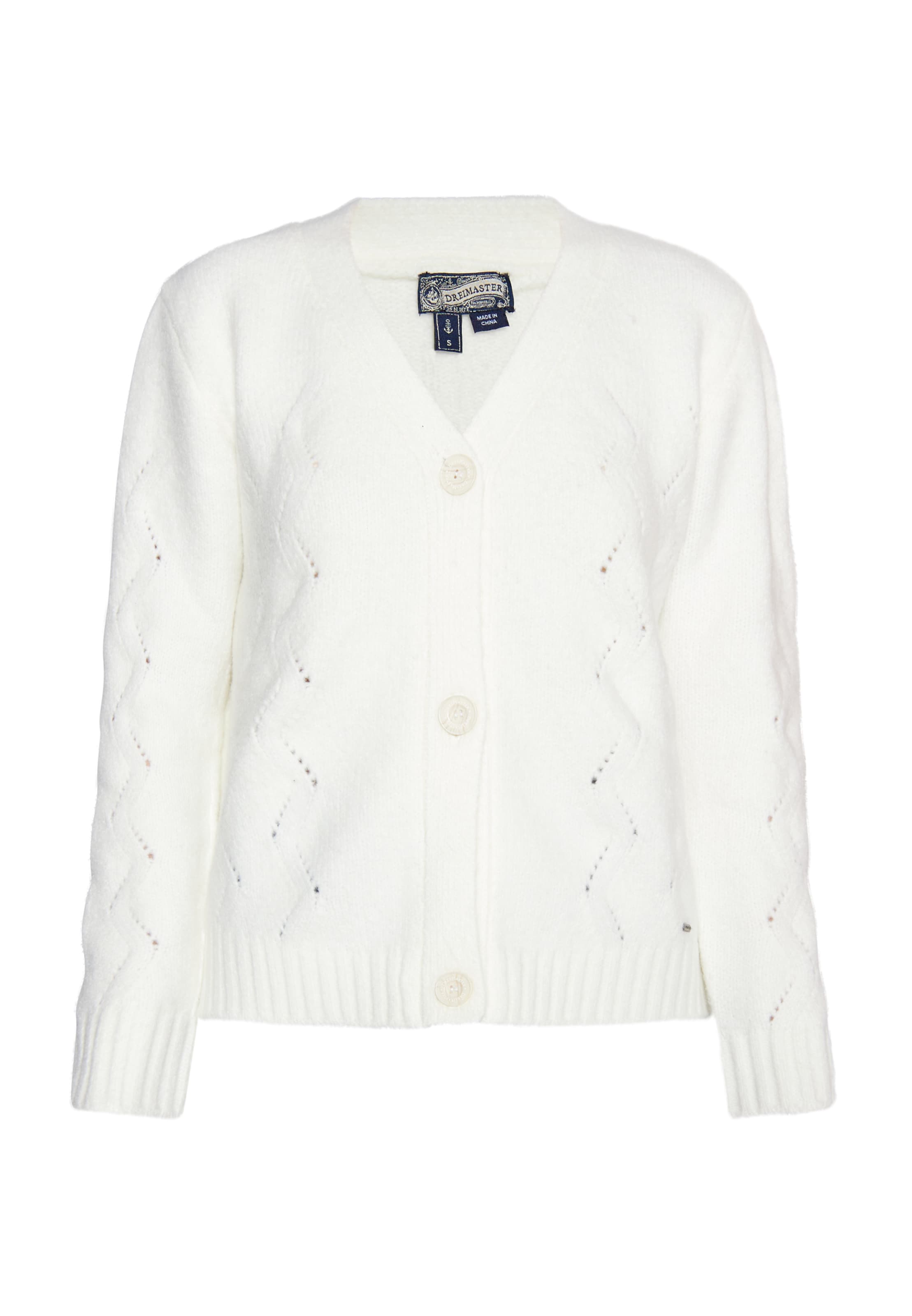 DreiMaster Vintage Kampsun, värv valge: eest vaates