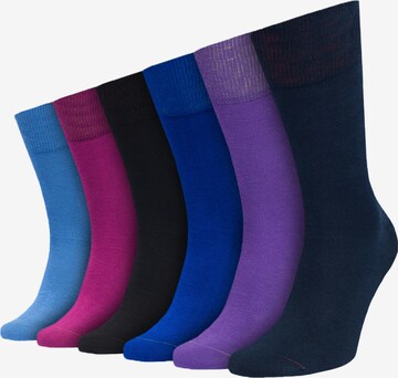 Von Jungfeld Socks in Blue: front