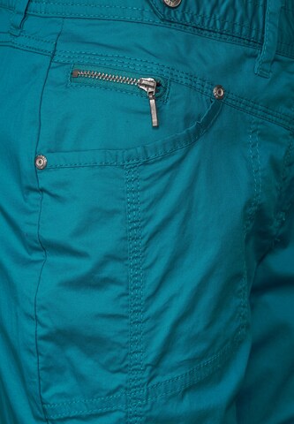 CECIL Regular Bundfaltenhose in Blau