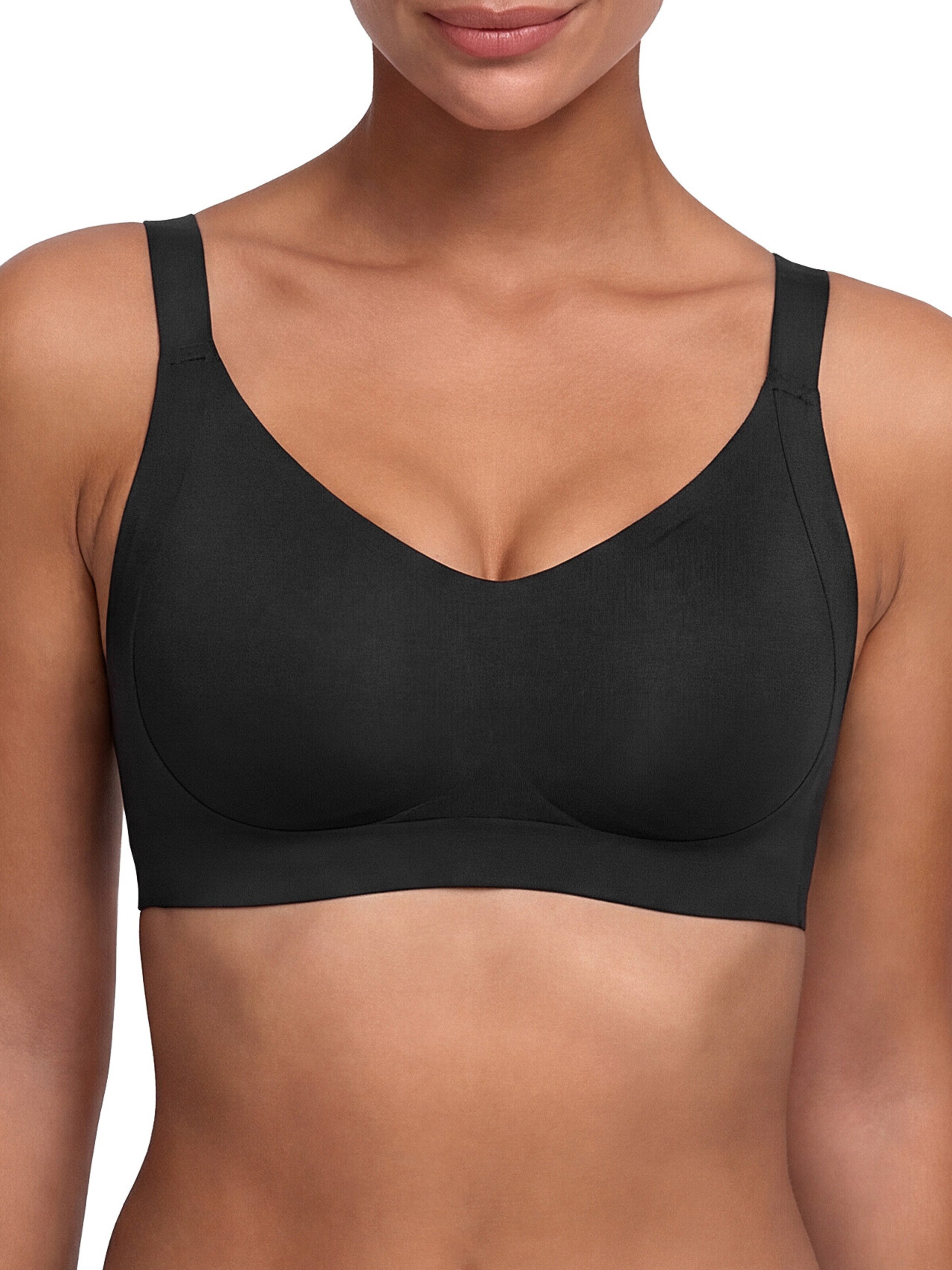 cfab (formerly creamy fabrics) - Push-up Sujetador 'Seamless Compact Push-Up BH' en negro: frente
