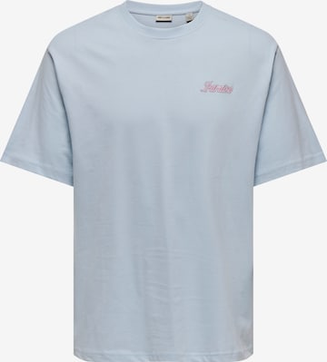 Tricou 'ONSMALIK TROPICO' de la Only & Sons pe albastru: față