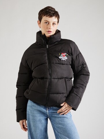 Ed Hardy Winterjacke in Schwarz