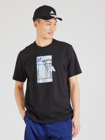 Maglia funzionale 'LENS' di ADIDAS SPORTSWEAR in nero: frontale