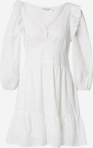 Robe-chemise 'Kneroli' NAF NAF en blanc : devant