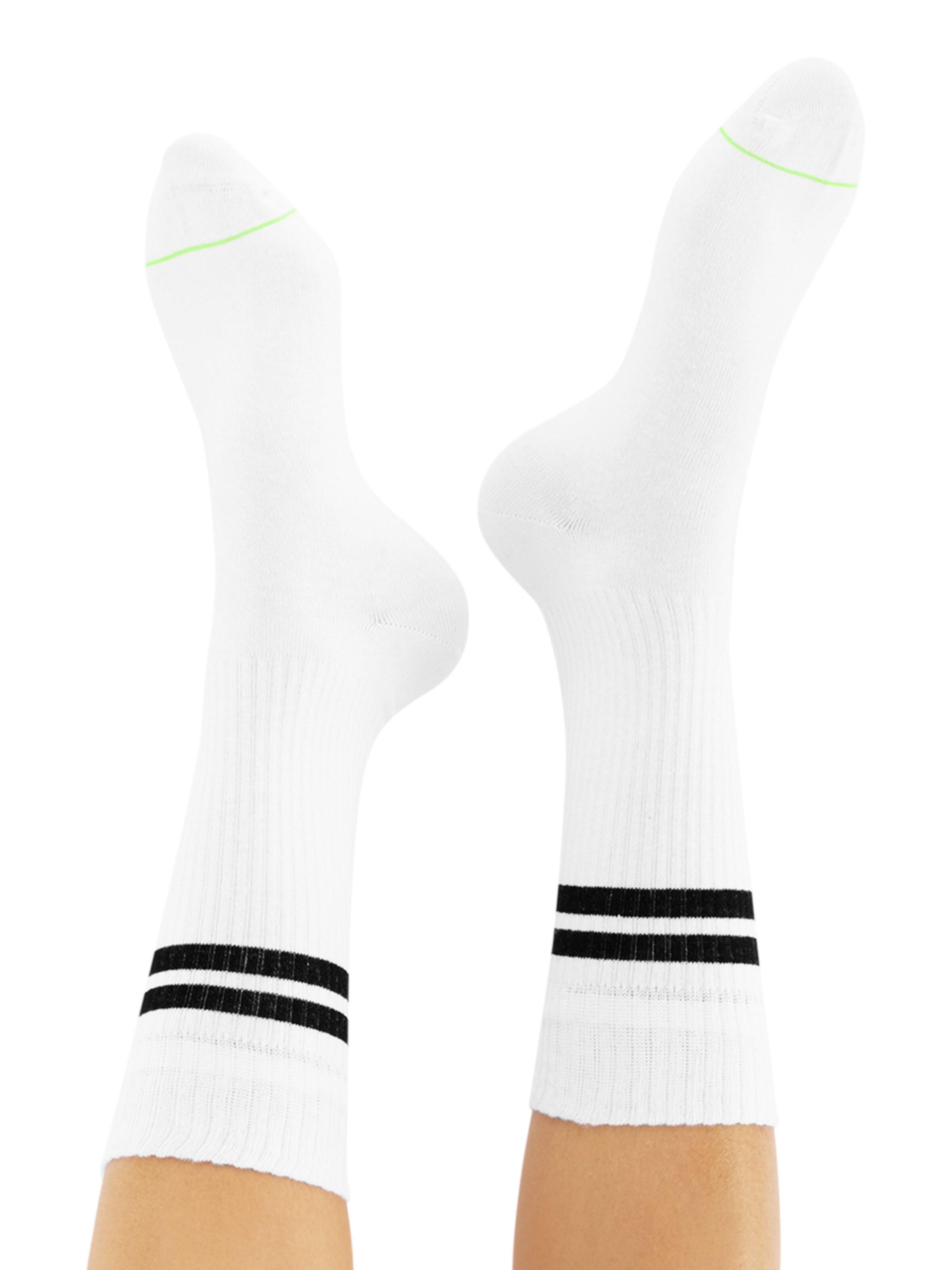 CHEERIO* Ponožky 'TENNIS TYPE 4P' - Biela: predná strana