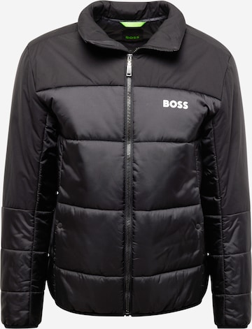 BOSS Green Between-Season Jacket 'Hamar' in Black: front