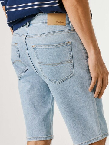 Pepe Jeans Regular Short 'Cash' in Blau