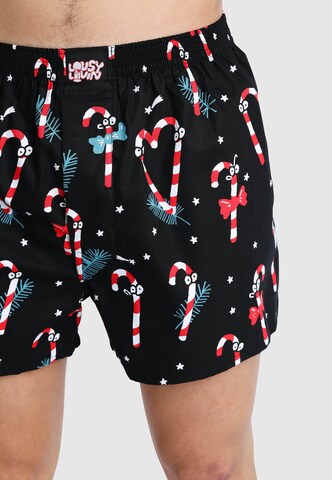 Lousy Livin Boxershorts 'Santa' in Rot