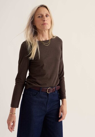Seasalt Cornwall Shirt 'Easel' in Brown: front