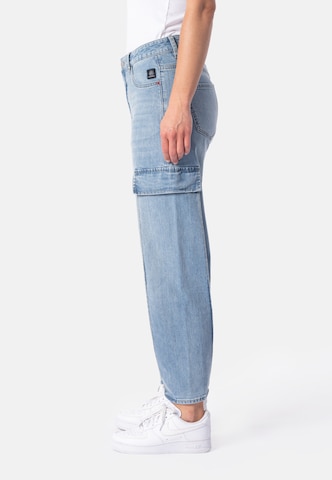 Barrel Jeans cargo 'Masie' di Elias Rumelis in blu