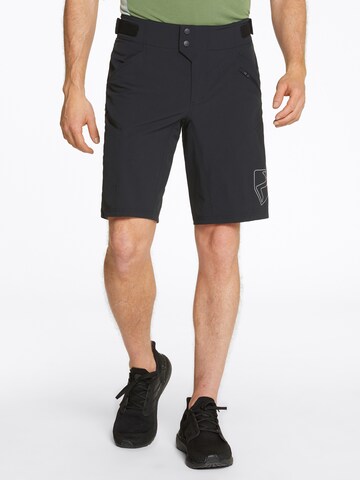 ZIENER Regular Workout Pants 'NONUS' in Black: front
