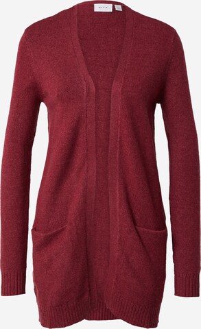 VILA Knit cardigan 'Ril' in Red: front