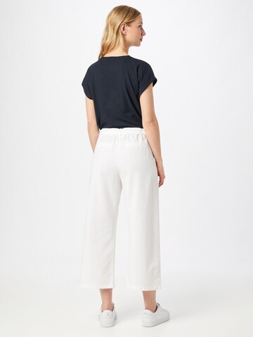 OPUS Wide leg Pleat-Front Pants 'Mareika' in White