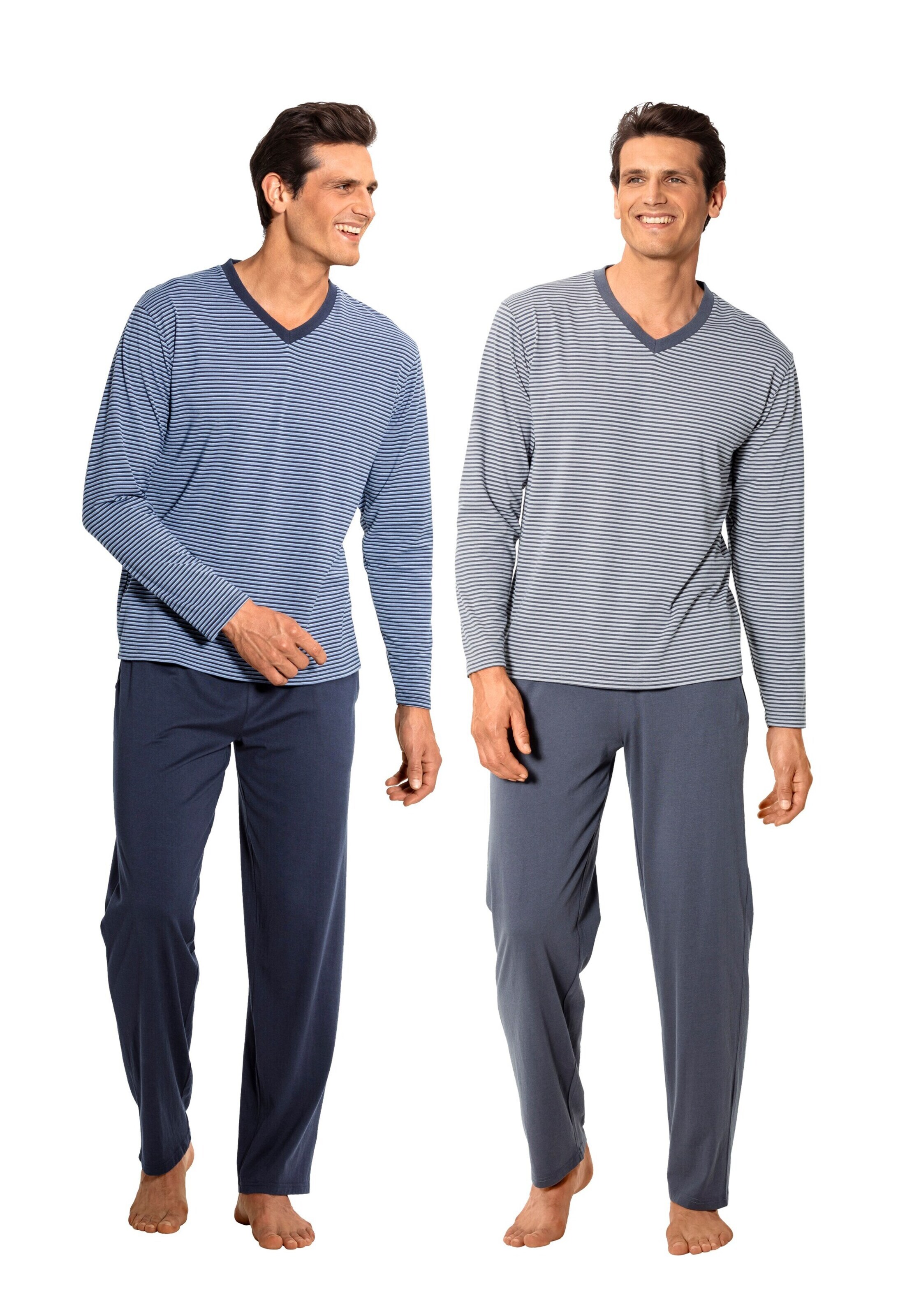 LE JOGGER Pyjama in Blau: Vorderseite