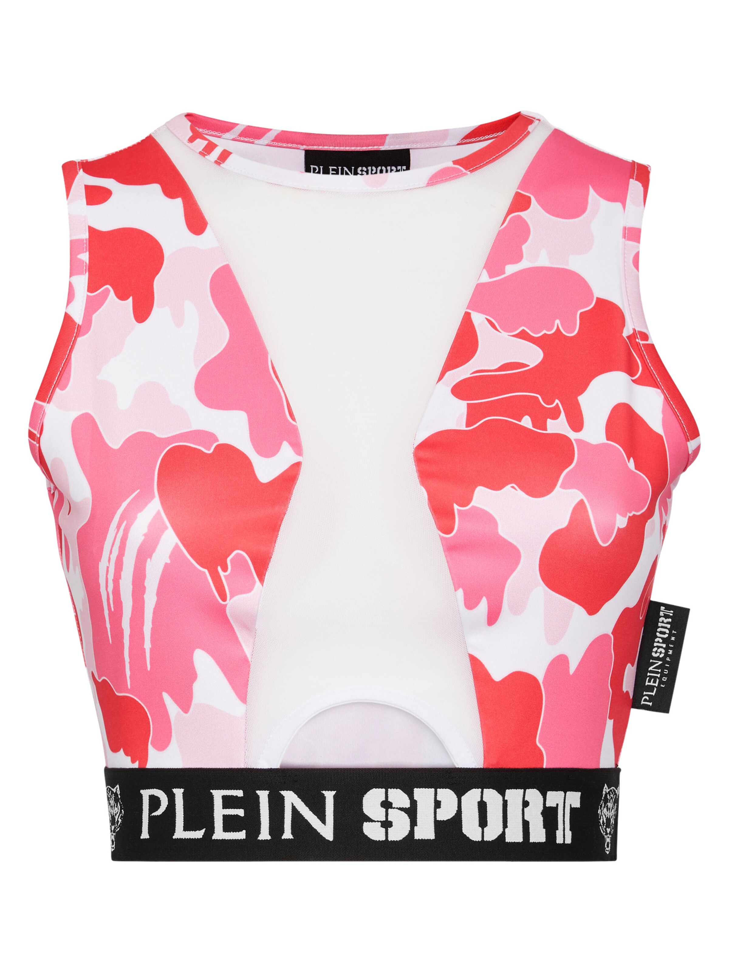 Plein Sport - Top desportivo em rosa: frente