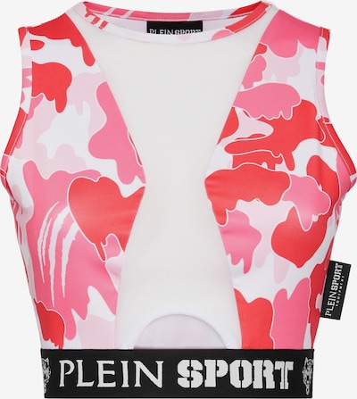 Plein Sport Sporttop in fuchsia / rosa / schwarz / weiß, Produktansicht