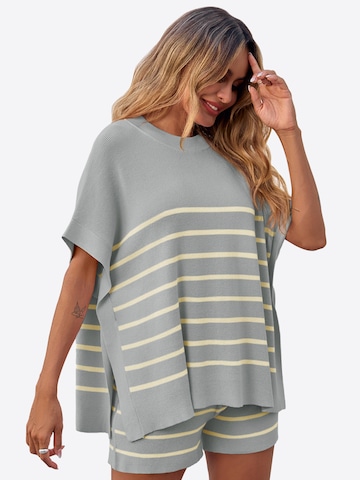 Imily Bela Pükskostüüm, värv hall: eest vaates