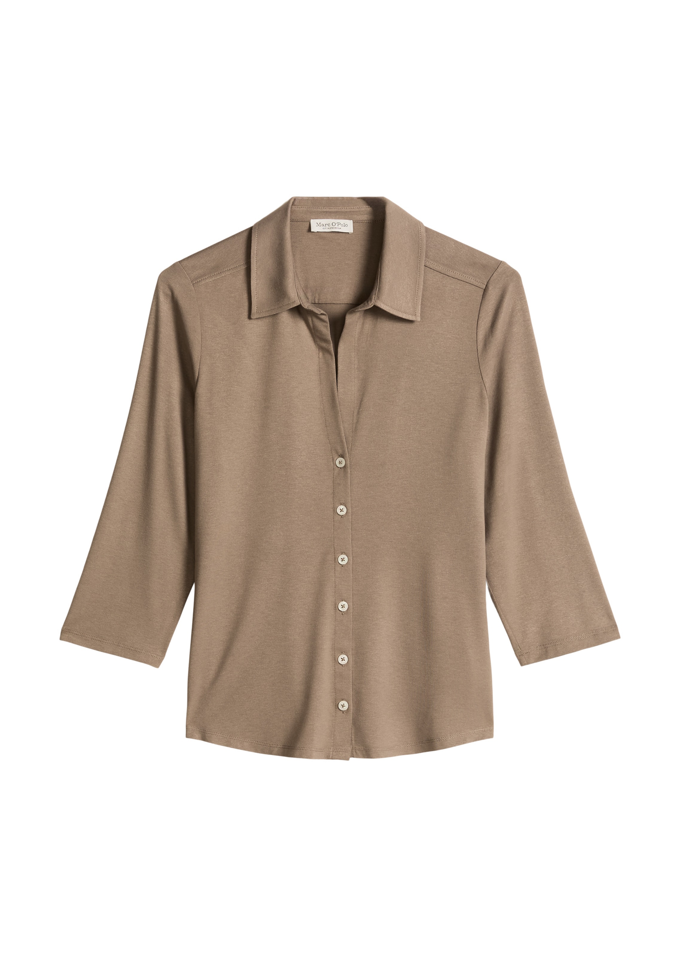 Marc O'Polo Blouse in Bruin: voorkant