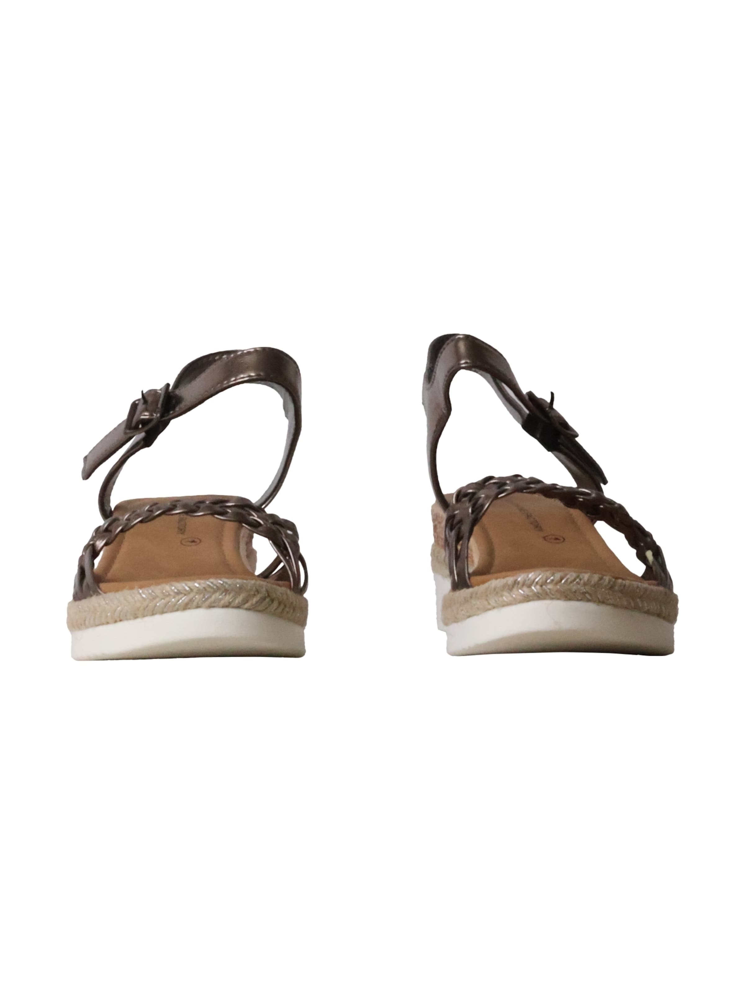 The Divine Factory - Sandalias 'Kompensationssandalen mit Riemchen' en gris