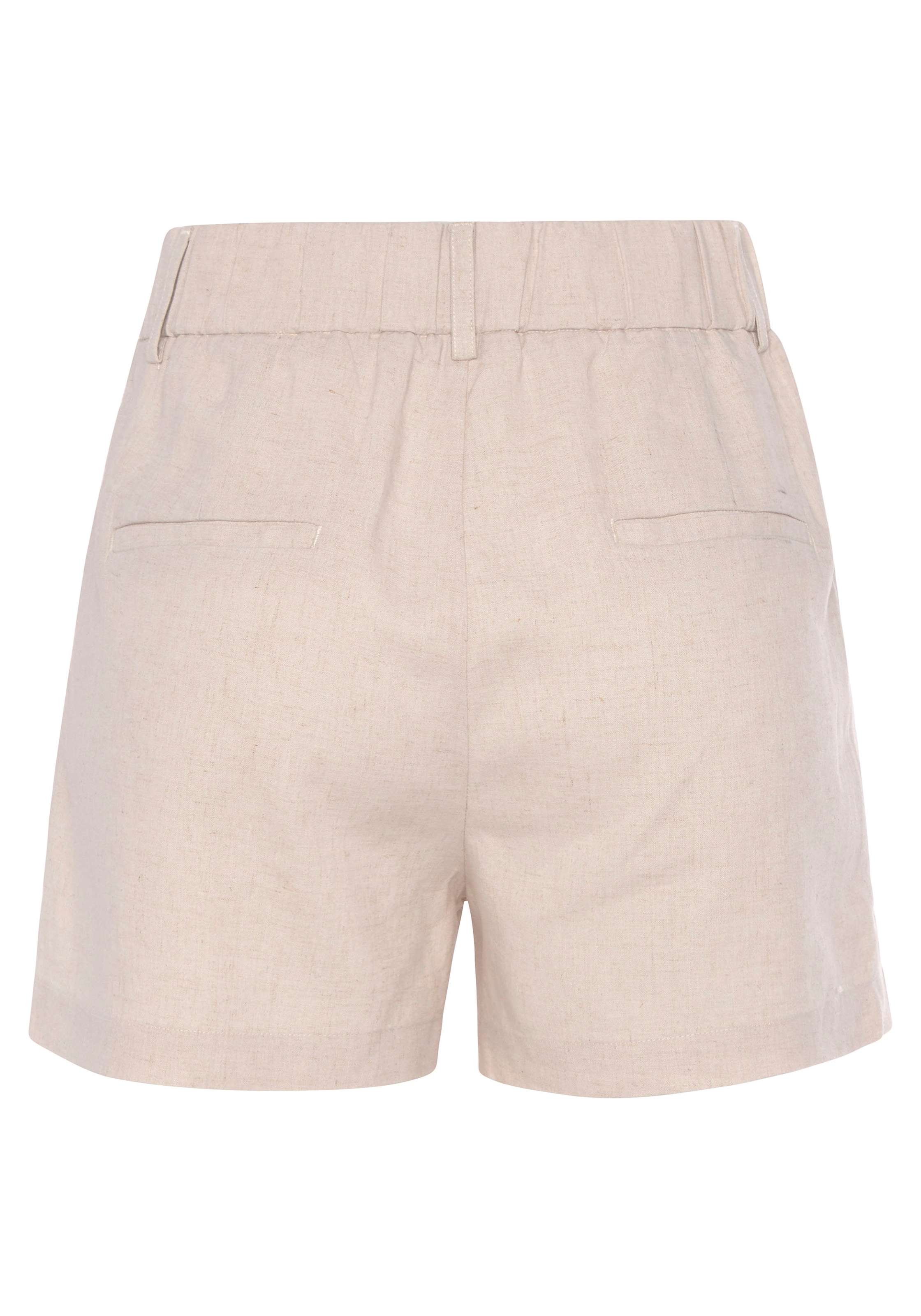 LASCANA Laiad sääred Voltidega püksid, värv beež