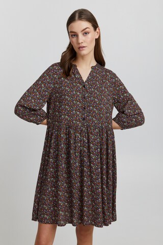Oxmo Shirt Dress 'Elva' in Brown: front
