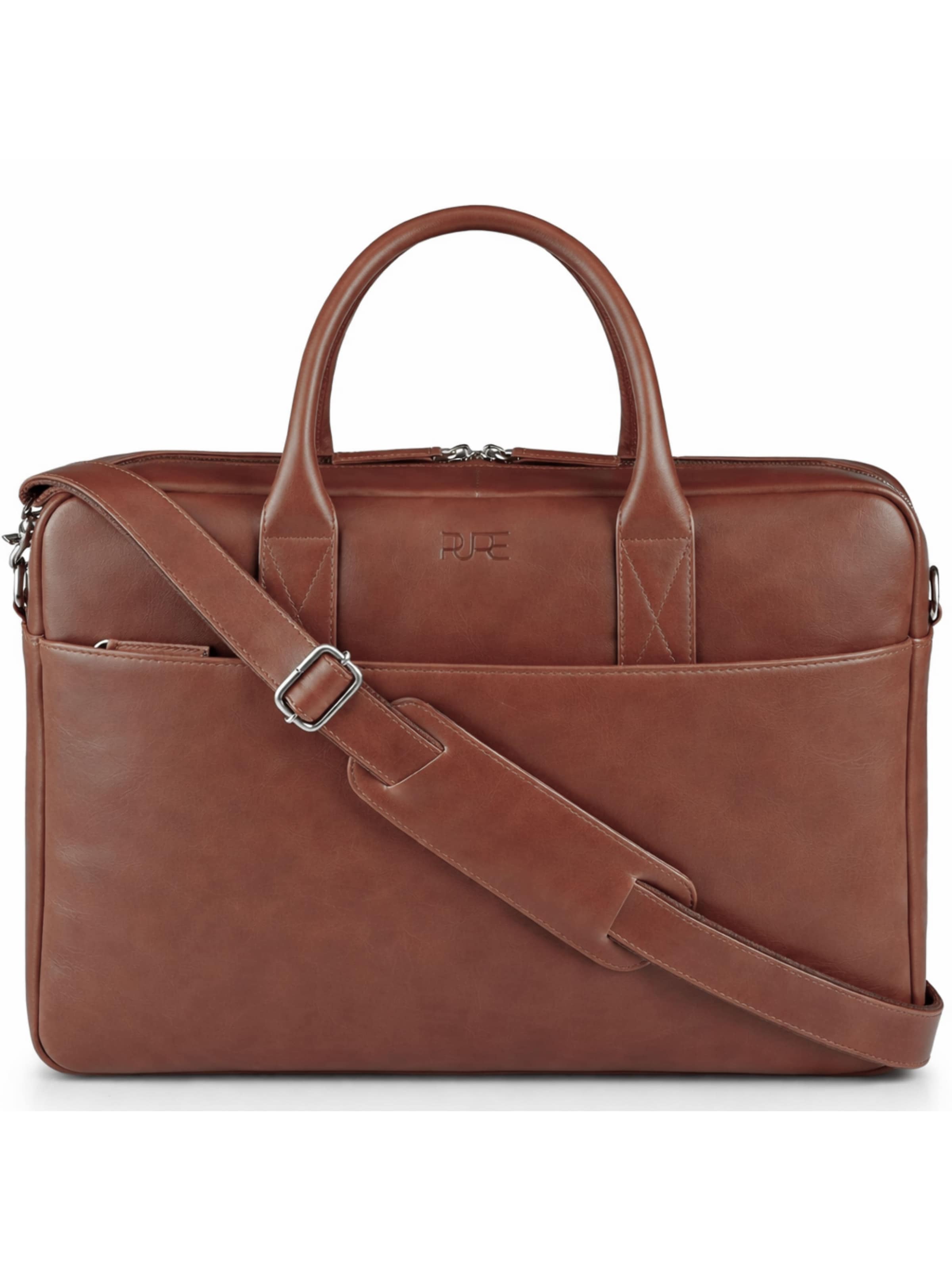 PURE Studios Laptoptasche 'NAOS'‌‌‌‌ in Braun: Vorderseite