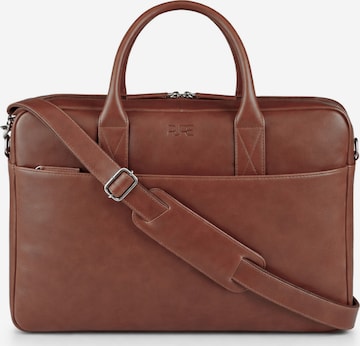 PURE Studios Laptoptasche 'NAOS' in Braun: Vorderseite