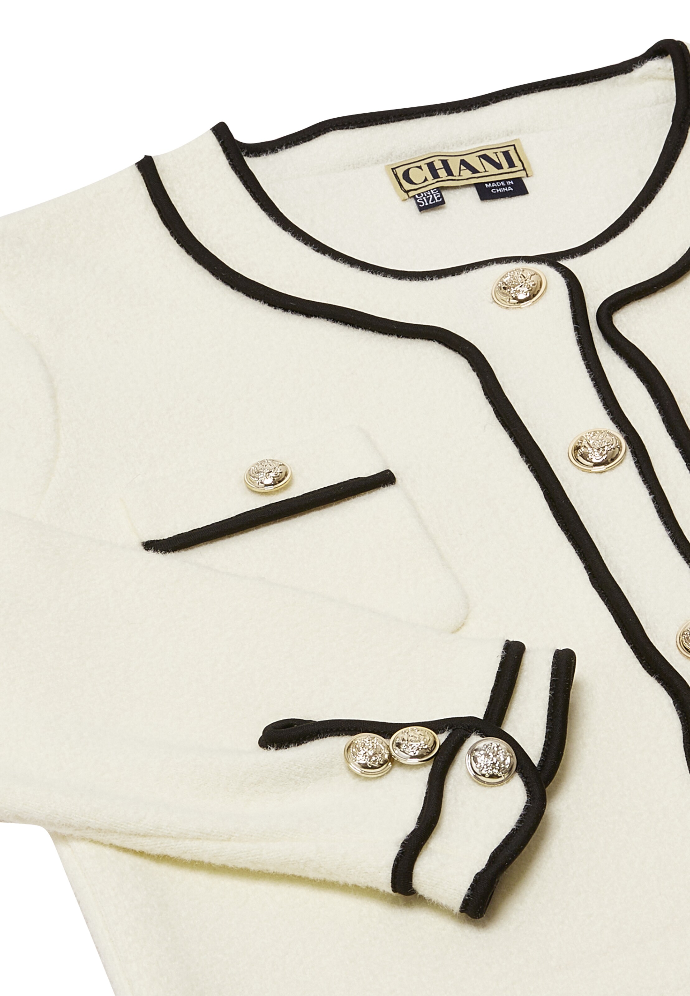 CHANI - Casaco de malha em branco