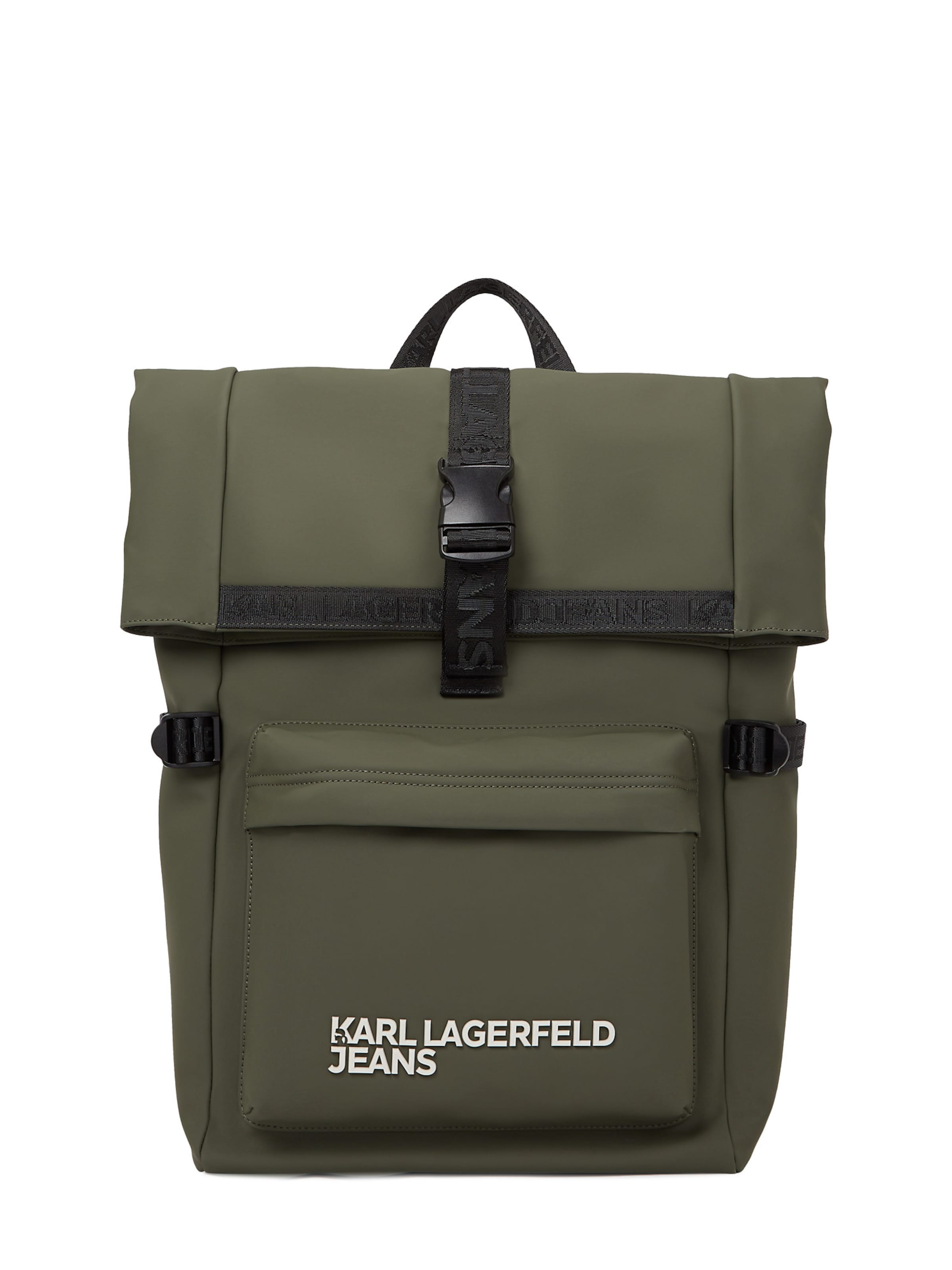 KARL LAGERFELD JEANS Рюкзак в Зеленый: спереди