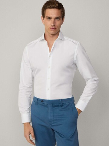 Hackett London Regular Fit Businesshemd in Weiß: Vorderseite
