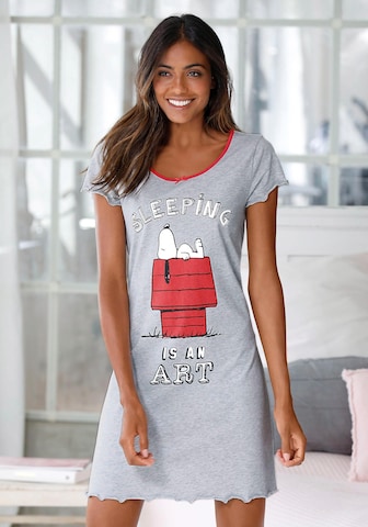 PEANUTS Nightgown 'Snoopy' in Grey: front