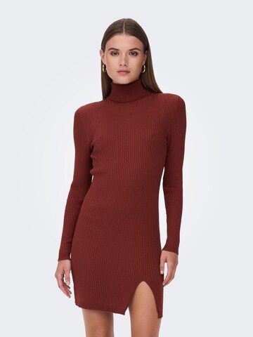 ONLY Knitted dress in Red: front