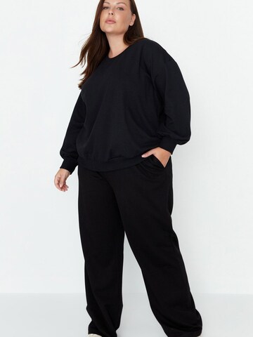 Trendyol Curve Wide leg Broek in Zwart