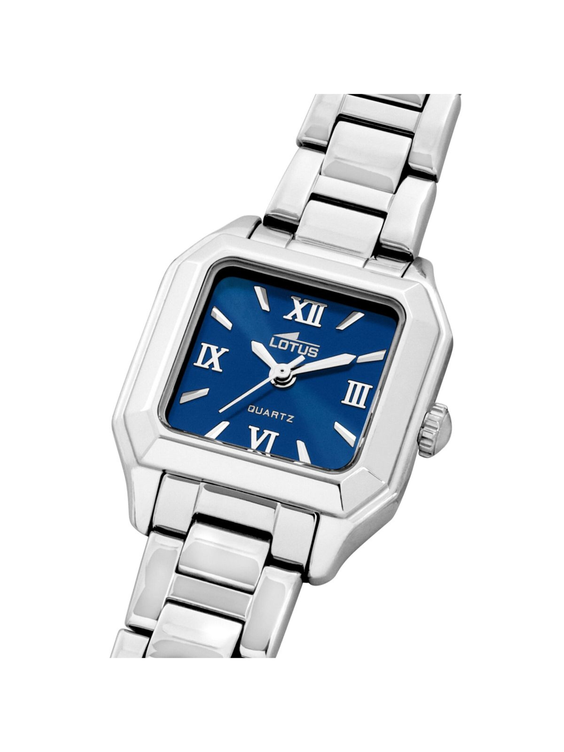 Montre à affichage analogique Lotus en bleu