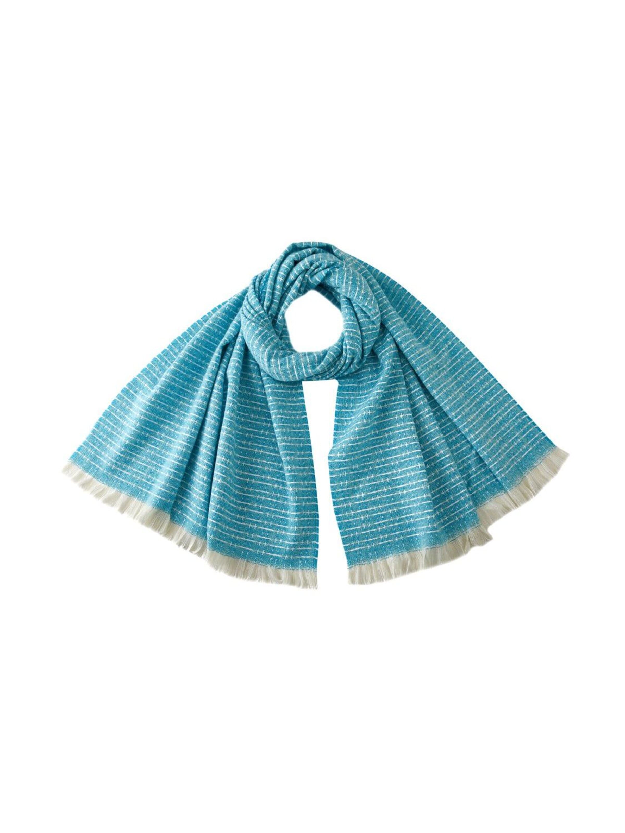 alberto cabale Scarf 'SERENA' in Blue: front