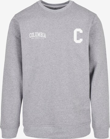 Merchcode Sweatshirt 'Columbia University - C' in Grijs: voorkant