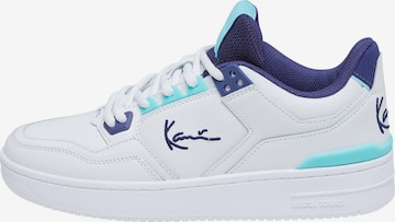 Sneaker bassa '89 Lxry' di Karl Kani in bianco: frontale