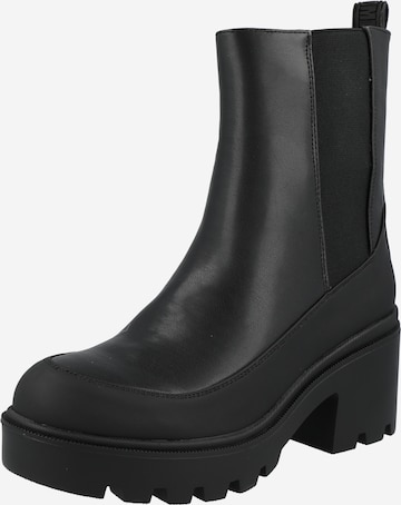 MTNG Chelsea Boots in Black: front