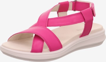 Legero T-Bar Sandals in Pink: front