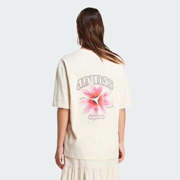 Tricou 'Summer Glow' de la ADIDAS ORIGINALS pe alb: față