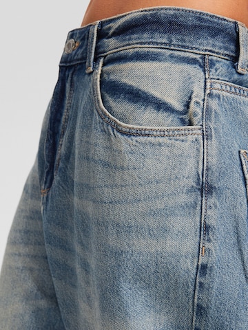 Wide Leg Jean Bershka en bleu