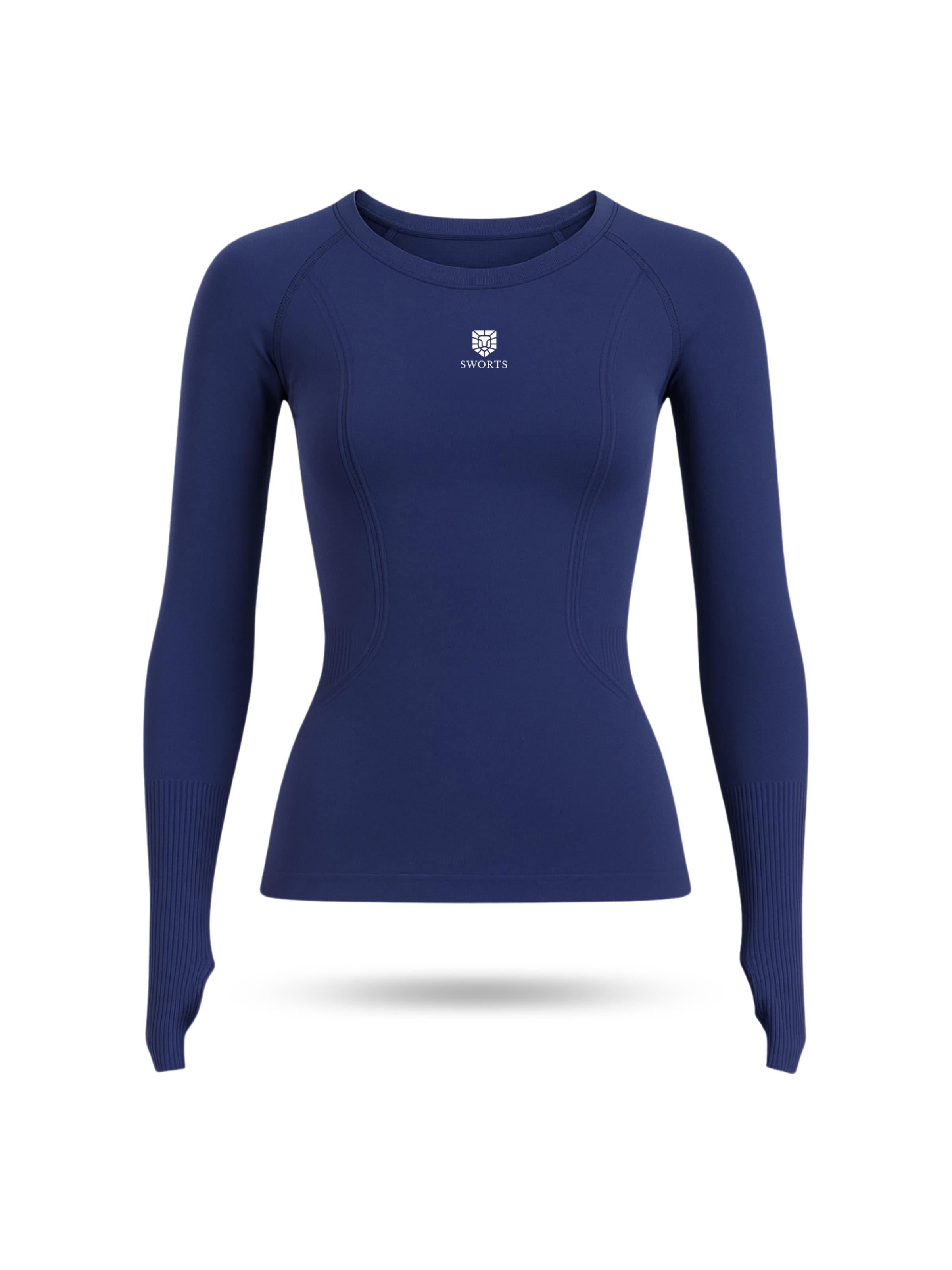 SWORTS Performance shirt 'Base' in Blue: front