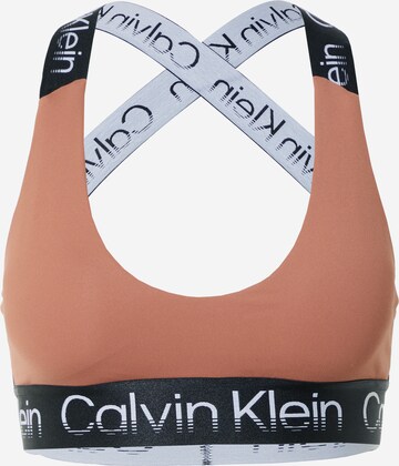 Calvin Klein Sport Bustier BH in Braun: predná strana