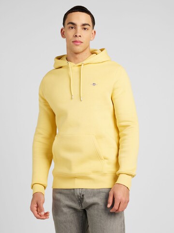 Sweat-shirt GANT en jaune : devant