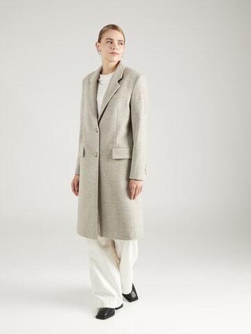 BOSS Black Between-Seasons Coat 'Catara' in Grey: front